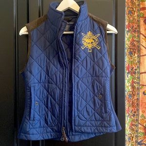 Ralph Lauren Sport Vest with Leather detail